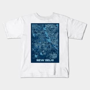 New Delhi - India Peace City Map Kids T-Shirt